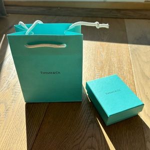Authentic Tiffany and co box and bag